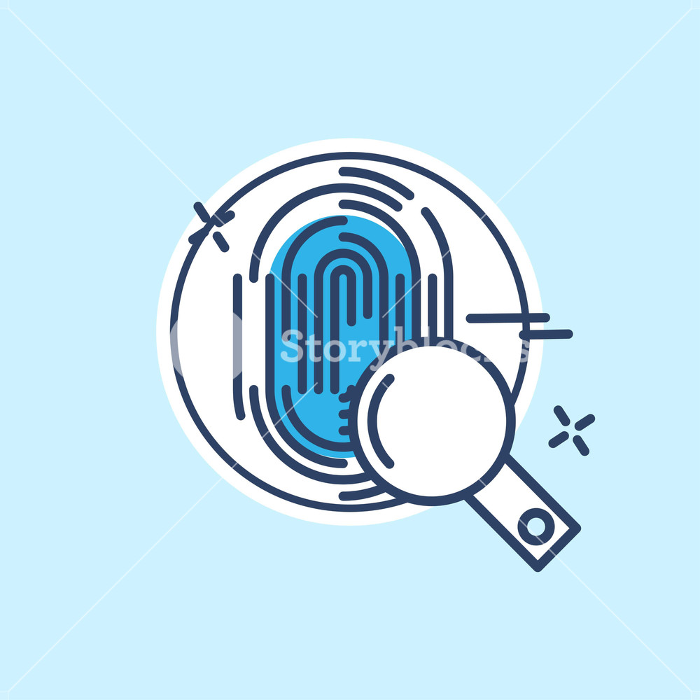 1000x1000 Cyber Security Icon With Light Blue Background Vector