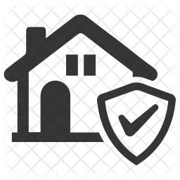 256x256 Home Security Icon Of Glyph Style