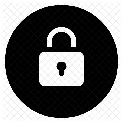 512x512 Lock Icon Of Glyph Style