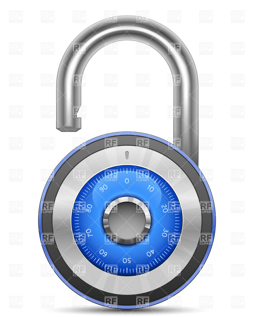 973x1200 Security Combination Lock Icon Vector Image Of Objects Frbird