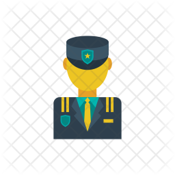 256x256 Security Officer Icon Of Flat Style