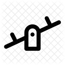 256x256 Seesaw Icon Of Line Style