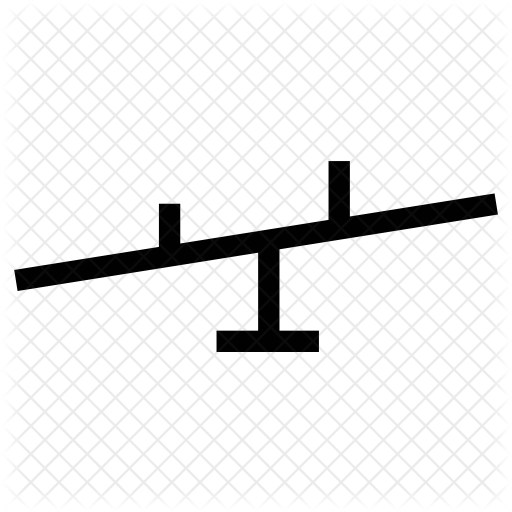 512x512 See Saw Icon Of Line Style