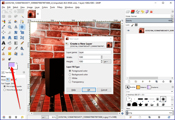 692x477 How To Fill See Through Text With Image In Gimp