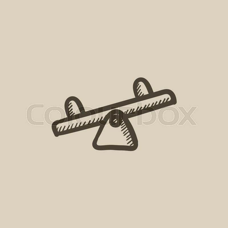 800x800 Seesaw Vector Sketch Icon Isolated On Stock Vector Colourbox