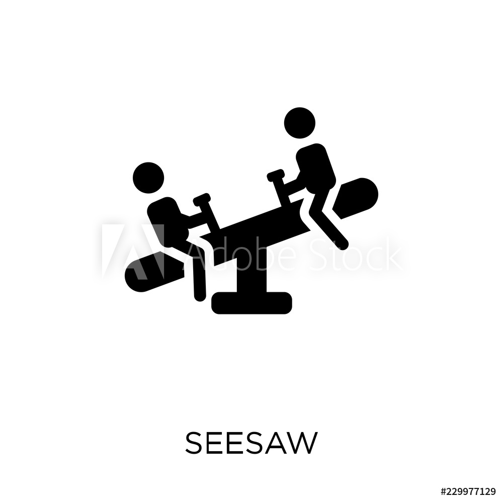 1000x1000 Photo Art Print Seesaw Icon Seesaw Symbol Design From Circus