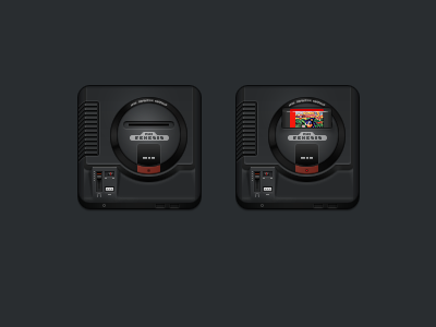 400x300 Jaku Sega Genesis Gaming Console Molded Into Realistic Icon Desing