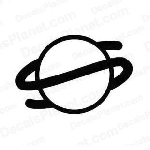 310x310 Sega Saturn Icon Logo Decal, Vinyl Decal Sticker, Wall Decal