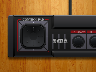 400x300 Sega Master System Controller