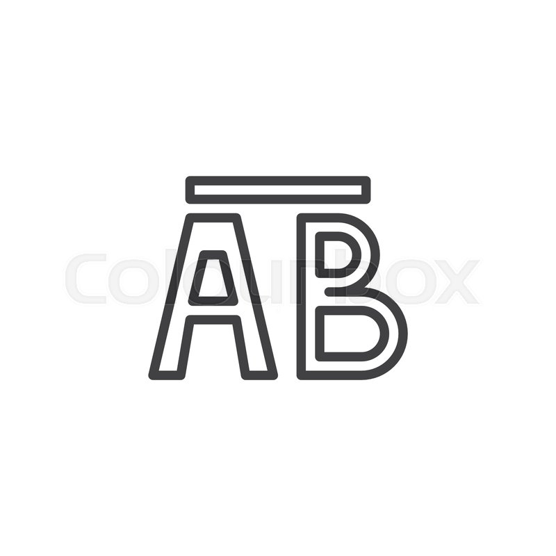 800x800 Line Segment Outline Icon Linear Stock Vector Colourbox