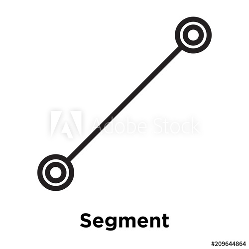 500x500 Segment Icon Vector Sign And Symbol Isolated On White Background