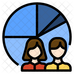 256x256 Customer Segment Icon Of Colored Outline Style