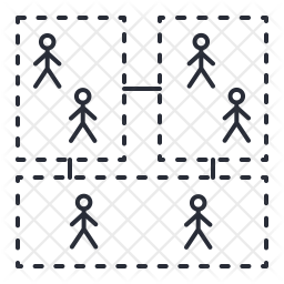 256x256 Segmentation Icon Of Line Style