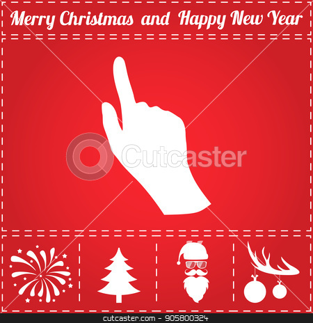 450x464 Hand Icon Vector Stock Vector