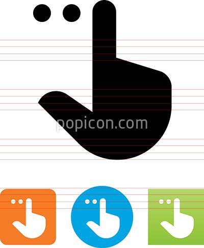 400x486 Select Hand Gesture Icon