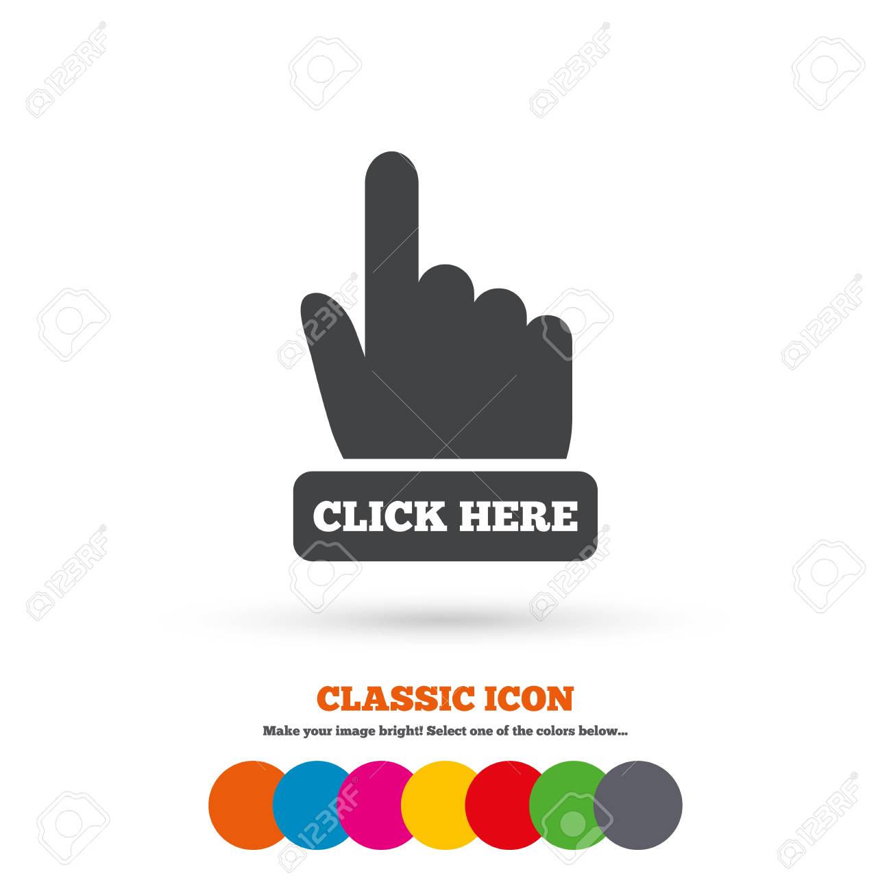 1300x1300 Click Here Hand Icon