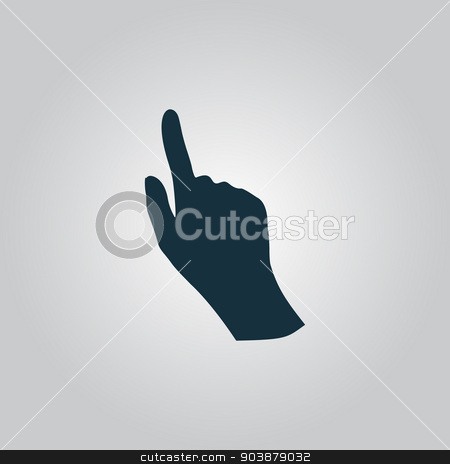 450x464 Cursor Hand Icon Stock Vector