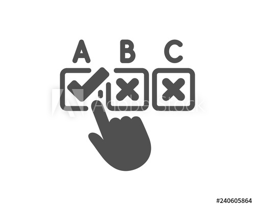 500x405 Correct Checkbox Icon Select Answer Sign Business Test Symbol