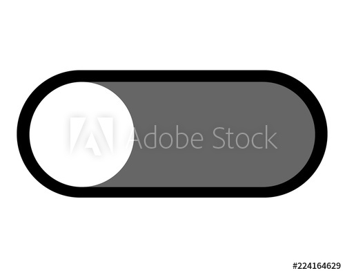 500x395 Toggle Off Swipe Icon On White Background Flat Style Toggle Off