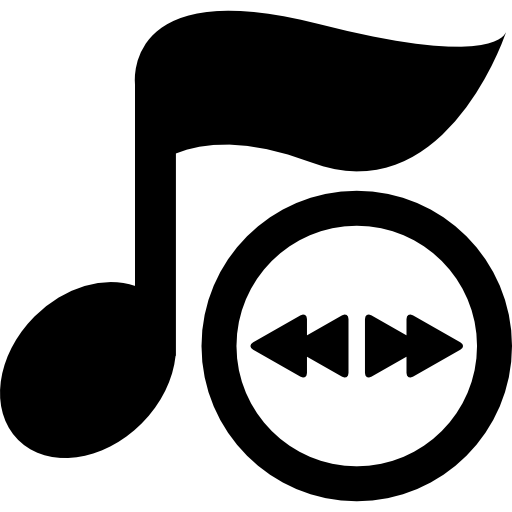 512x512 Eighth Note And Selector Arrows Icons Free Download