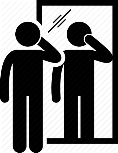 400x521 Download Free Png Checking, Examination, Man, Mirror, Person