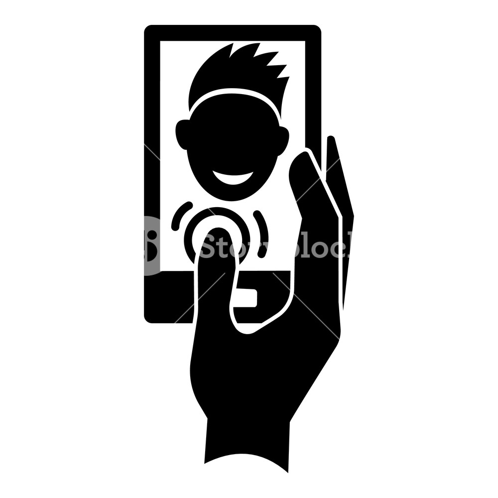 1000x1000 Boy Make Selfie Icon Simple Illustration Of Boy Make Selfie