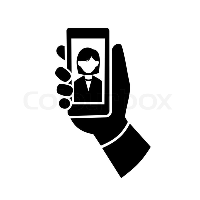 800x800 Woman Making Selfie Photo Icon Vector Stock Vector Colourbox