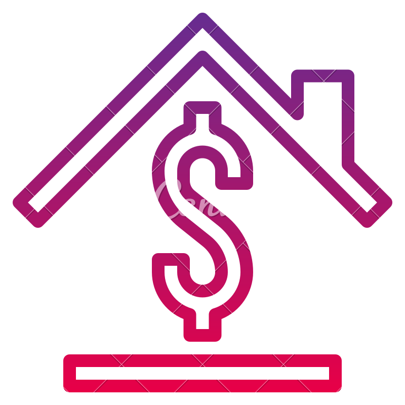 800x800 Real Estate House Property Money Sell Icon