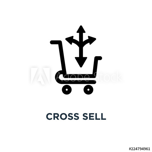 500x500 Cross Sell Icon Cross Sell Concept Symbol Design, Vector Illust