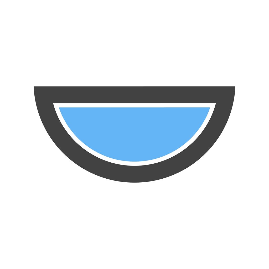 1024x1024 Semi Circle Blue Black Icon