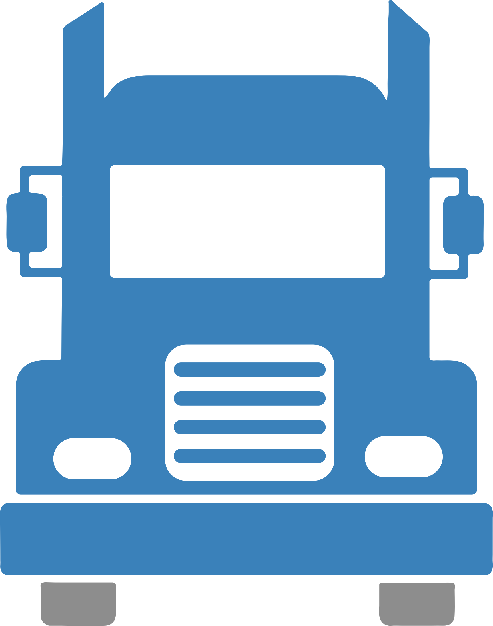 1726x2192 Hd Truck Clipart Front Png