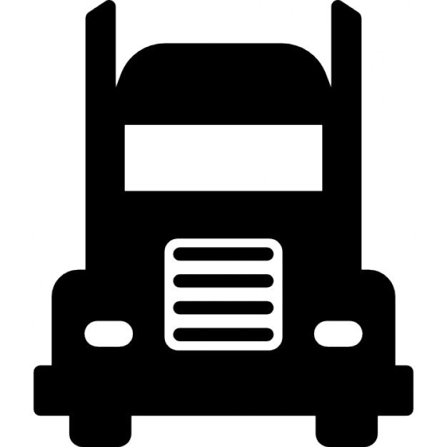626x626 Semi Truck Silhouette