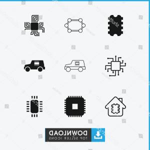 300x300 Semiconductor Icon Set Outline Icons Catchsplace