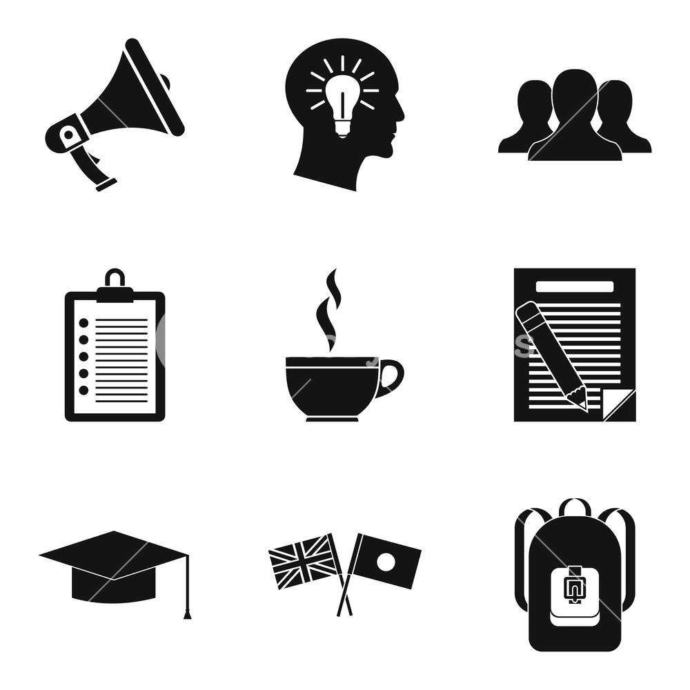 1000x1000 Seminar Icons Set Simple Set Of Seminar Vector Icons For Web