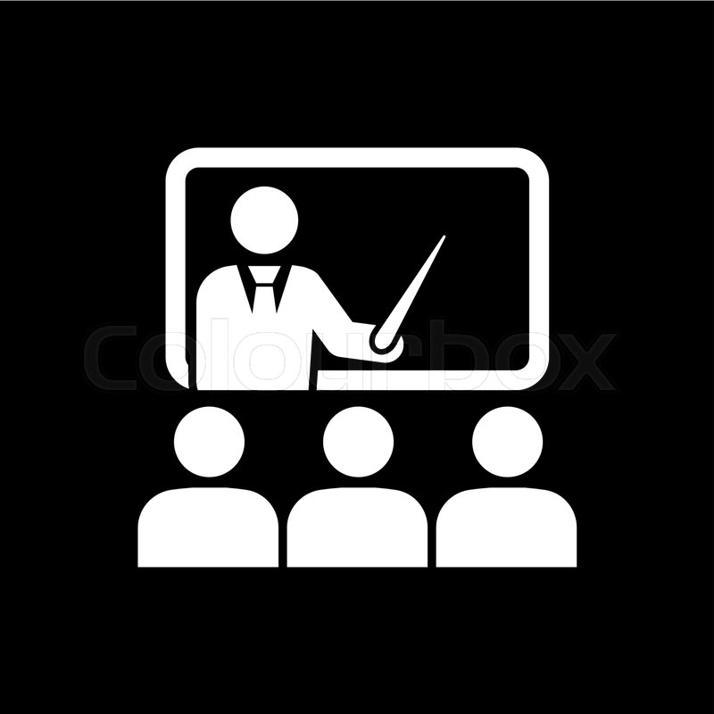800x800 The Training Icon Teacher And Stock Vector Colourbox