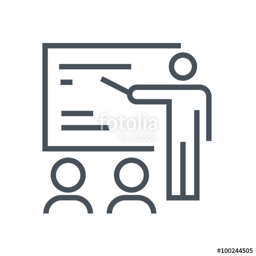 500x500 Training Seminar Icon Stock Image And Royalty Free Vector