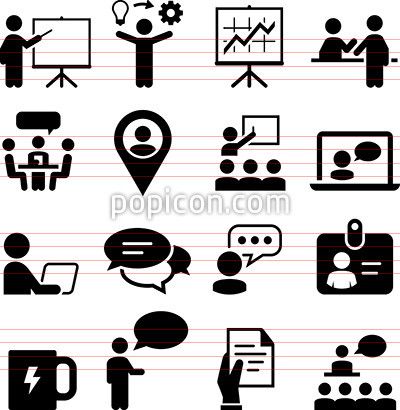 400x410 Meeting And Seminar Icons
