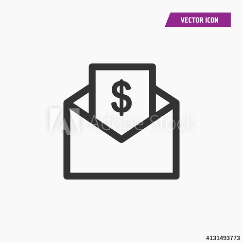 500x500 Vector Send Money Icon