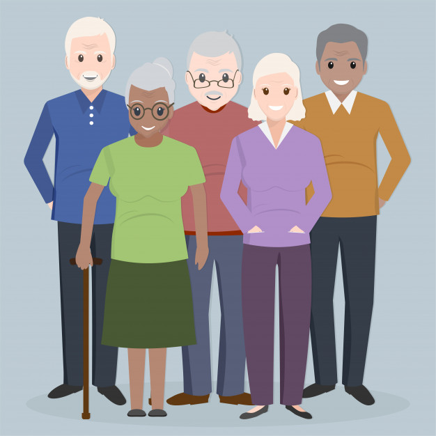 626x626 Group Of Elder, Seniors People Icon Vector Premium Download