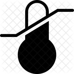 256x256 Temperature Sensitive Icon Of Glyph Style