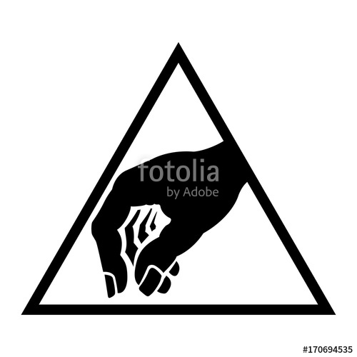 500x500 Esd Protective Symbol, Electrostatic Sensitive Device Protective