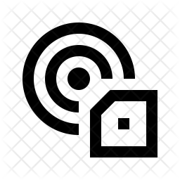 256x256 Rfid Sensor Icon Of Line Style