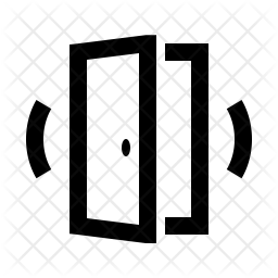 256x256 Door Sensor Icon Of Line Style