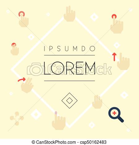 450x470 Flat Icons Gesture, Hold, Sensory And Other Vector Elements Set