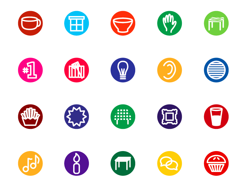 800x600 Restaurant Sensory Icons