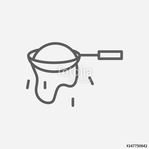 500x500 Egg Separator Icon Line Symbol Isolated Vector Illustration