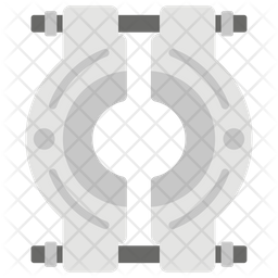 256x256 Bearing Separator Icon Of Flat Style