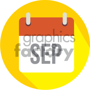 300x300 September Calendar Vector Icon Clipart Royalty Free Gif, Png