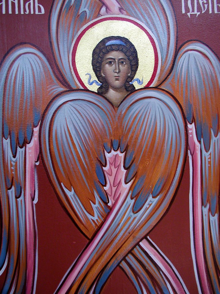 768x1024 New Gracanica Icon Six Winged Seraphim Richard Kittel
