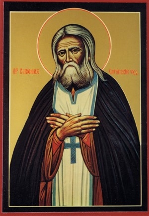 300x434 St Seraphim Of Sarov Orthodox Icon
